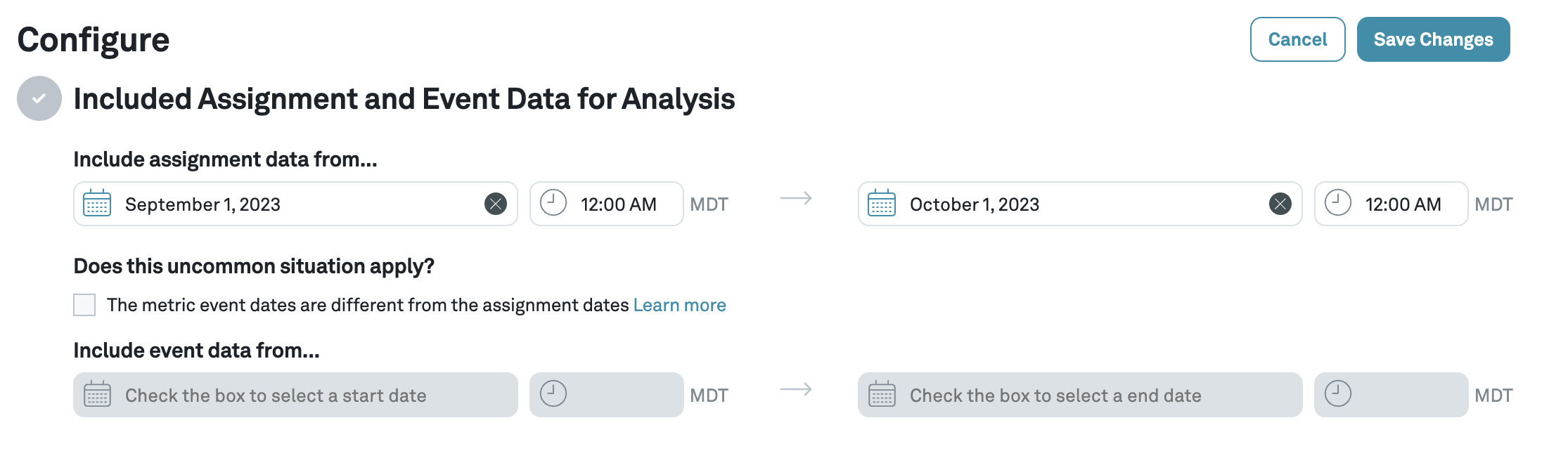 Add Date Range
